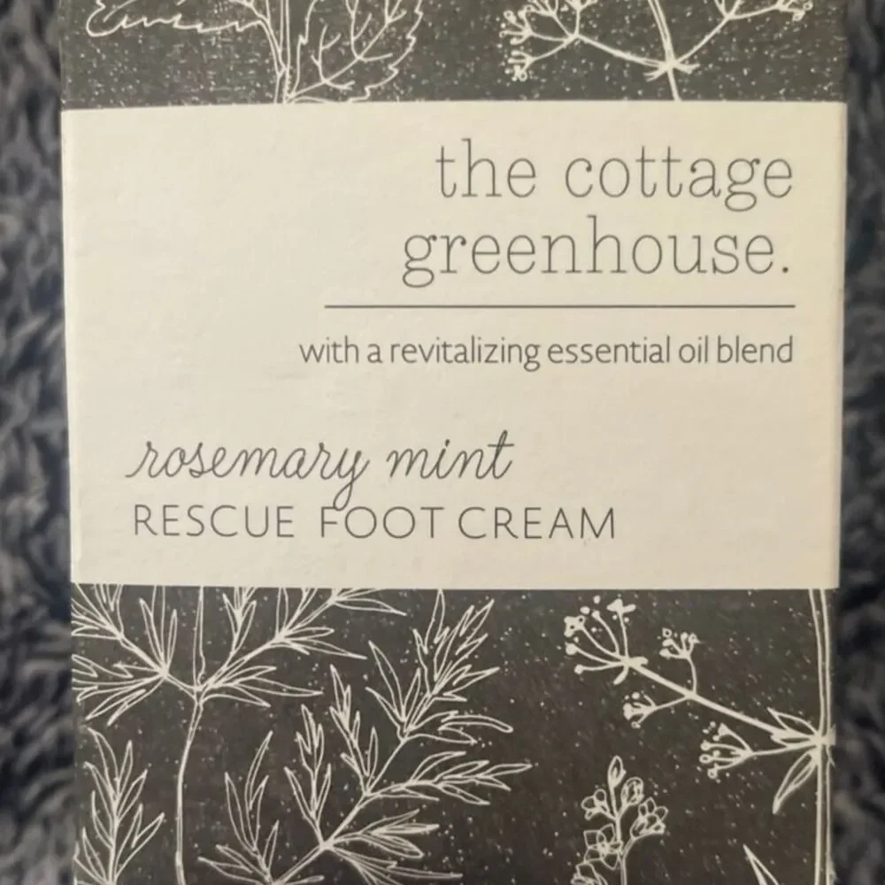 The Cottage Greenhouse Rosemary Mint Rescue Foot Cream BNIB